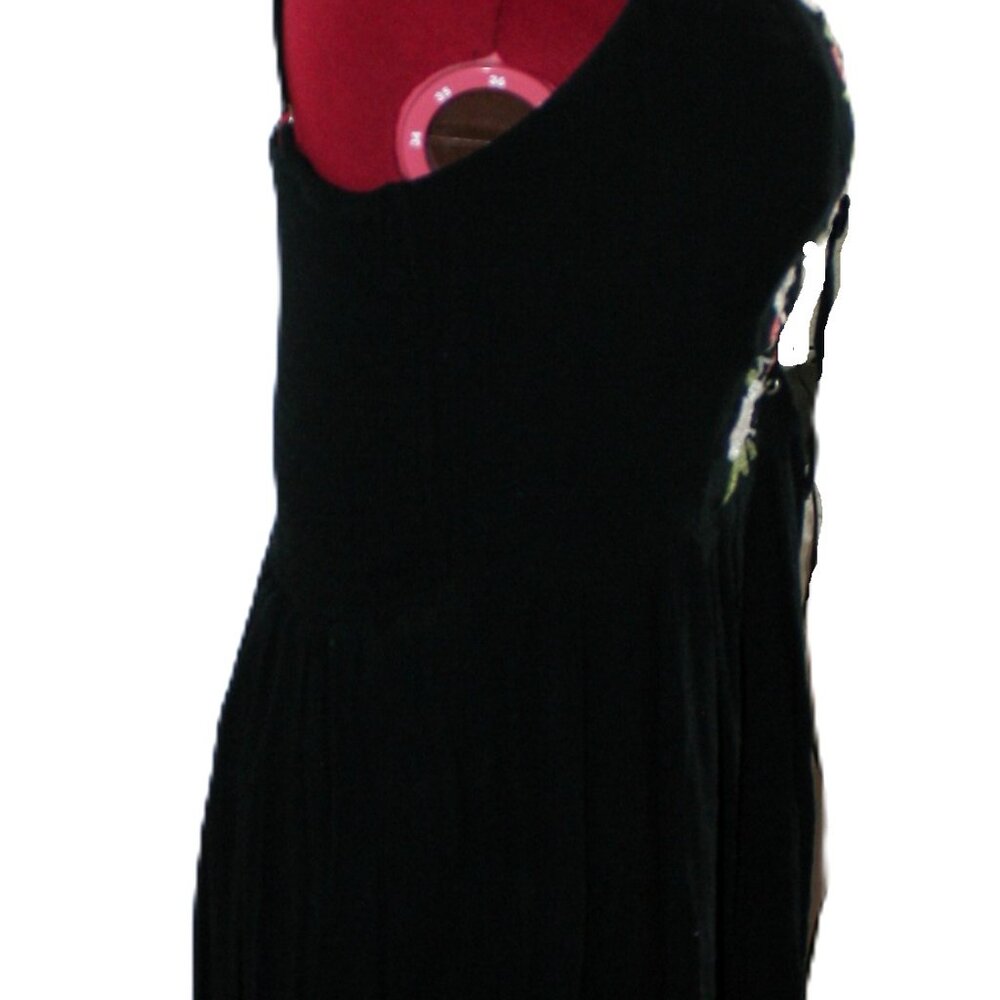 Abercrombie & Fitch Summer Dress - Size Large - Floral Embroidery - Black - Picture 5 of 6